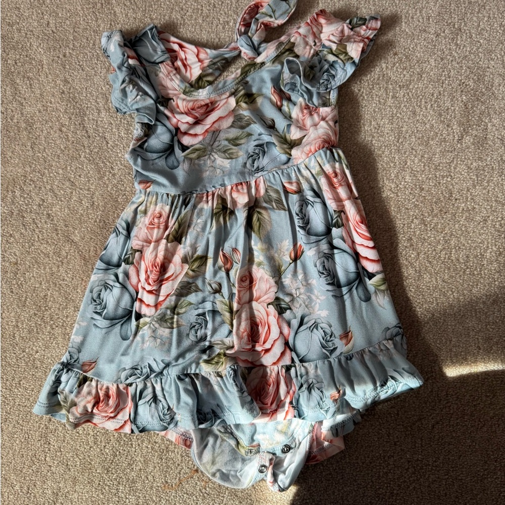 Posh Peanut Floral Baby Dress
